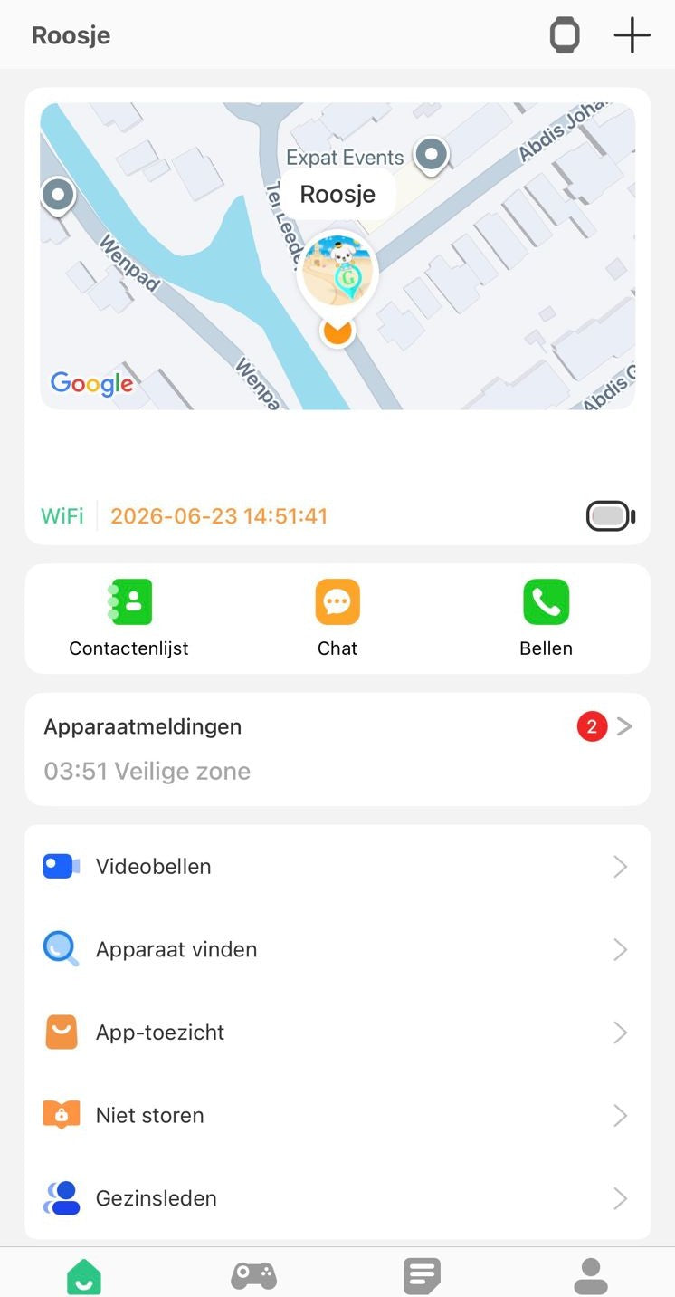 Open de locatie in de app