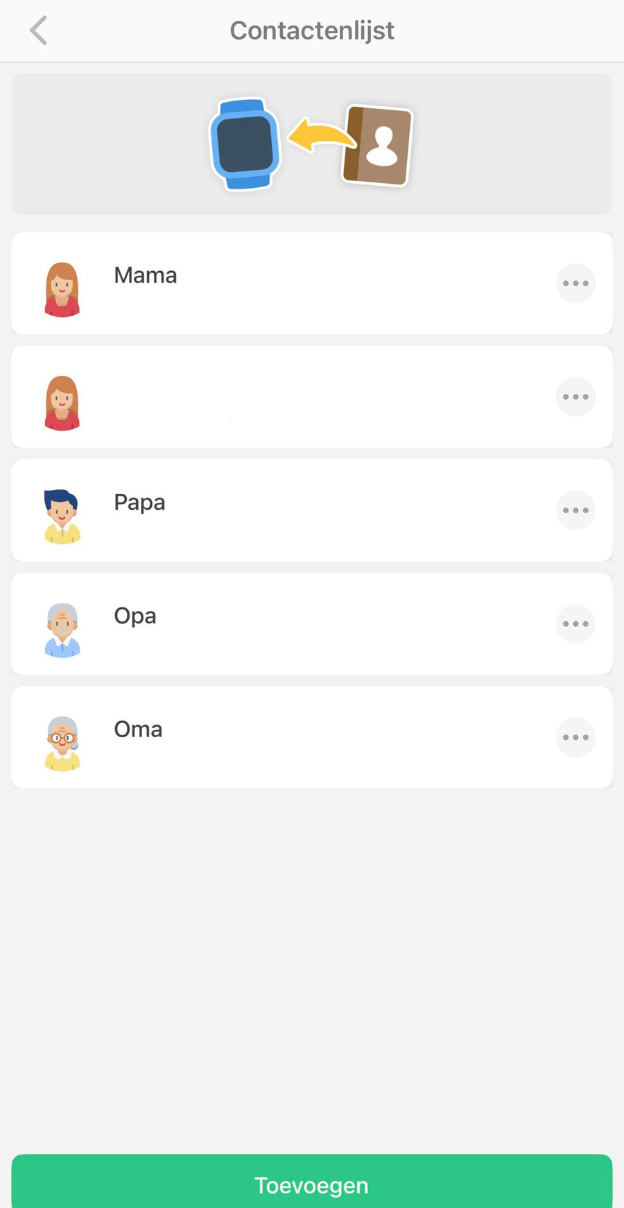 Voeg contacten toe