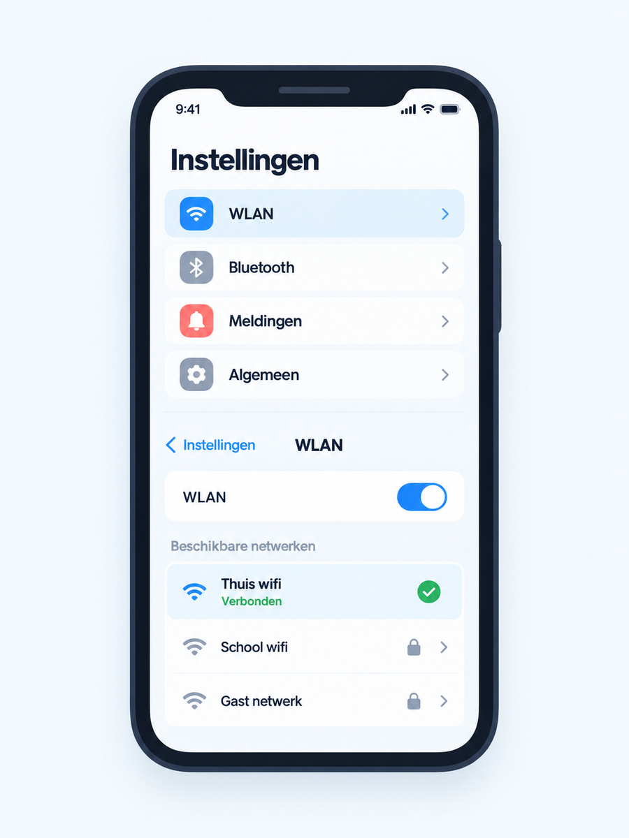 Verbind het horloge met wifi